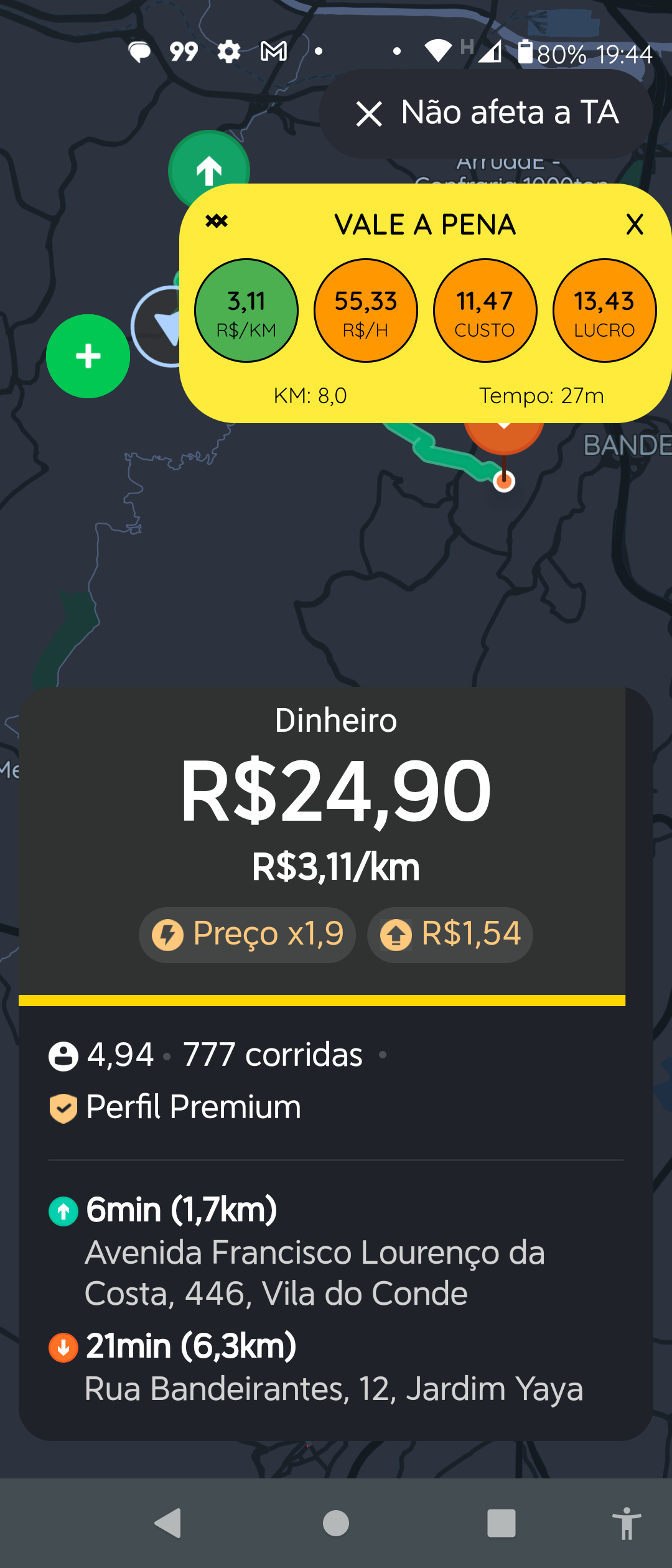 Interface do GiManPro na 99